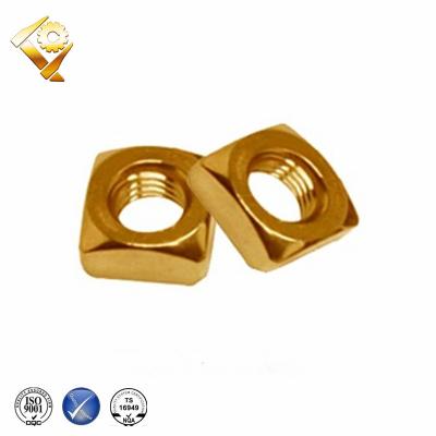 China Hot Sale China Fastener Manufacturer Low Price Heavy Industry Brass Square Nut for sale