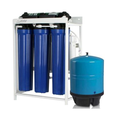 China Hotel Iron Single Frame Type Commercial Large Flow Reverse Osmosis Central Water Purifier for sale