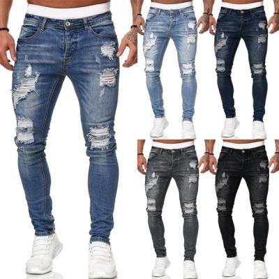 China QUICK DRY rip, slim and tight jeans plus size men's jeans men's jeans for sale