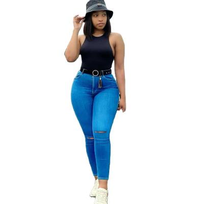 China New products fashionable QUICK DRY leggings are popular women's jeans denim plus size women's jeans women's jeans for sale