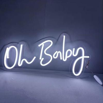 China Hotel/Bar/Home/Wedding Paty Oh Baby Better Together Custom Letter Words Neon Sign Yard Home Room Decoration Cintas RGB LED Neon Sign for sale