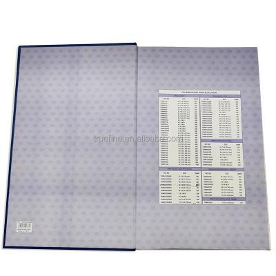 China Cover Notebook 2Q3Q4Q Gold Stamp Hardcover Combine Exercise Book Hard Blue Custom Manuscript Book for sale