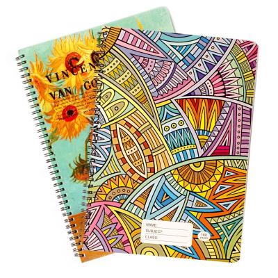 China Spiral Lines A4 A5 A6 College Spiral French Notebook Bulk Cheap Spiral Notebook for sale