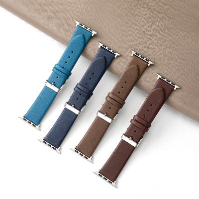 China Custom Soft Stylish Iwatch Stylish Good Quality Leather Watch Case Bands Slim Iwatch Band Removing Iwatch Band for sale