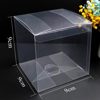 China Recycled Materials 9cm stock Acetate Box Custom Transparent Gift PET PP Display Custom Design Packaging Box Packaging Pvc Clear Plastic boxes for sale