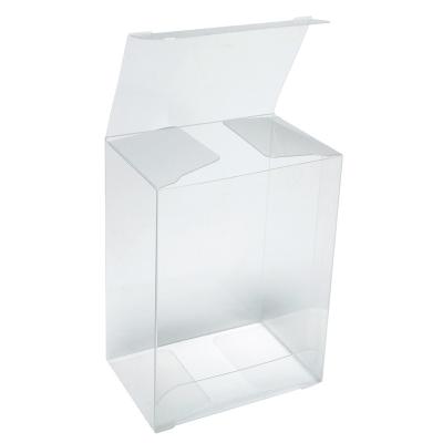 China Recycled Materials 3cm Rectangle Transparent Plastic Printed Display Packaging Folding Acetate Boxes Clear Vinyl PVC PET Packaging Box for sale