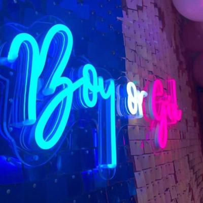 China Theme Park Boy and Girl Neon Sign Custom in Happy Birthday Lighting Letters for Wedding Event Party Decoration for sale