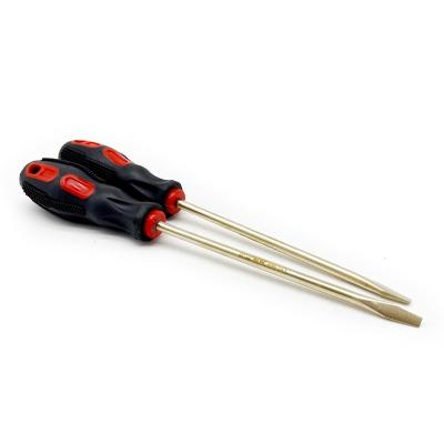 China Safety Hand Tools Flat Head Non-Sparking Non-Magnetic Slotted Screwdriver HY1403 Non Sparking for sale