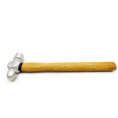 China Non Magnetic Stainless Steel Round Head Hammer With Wooden Handle HY3232 for sale