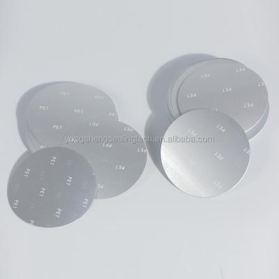 China Non Spill Aluminum Foil Induction Sealing Liner PET PE PP Capsule Seals for sale