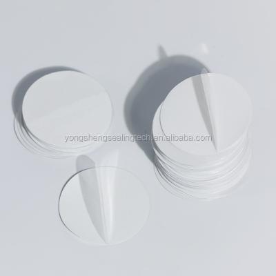 China Cap Insert Customized Size Aluminum Foil Lift Pull Induction One Piece Seal Liner For Bottle Seals for sale