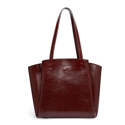 China 2020 High Quality Popular China Supplier Shoulder Bag Tote Women Genuine Leather Handbag for sale