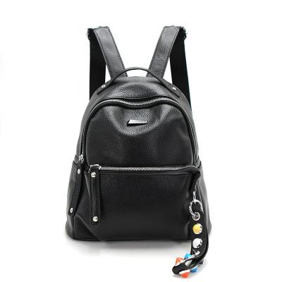 China Teenager Large Capacity Promotional Black Backpack Casual Bag With Rivet Colorful Large Capacity Leisure Backpack For Girls for sale