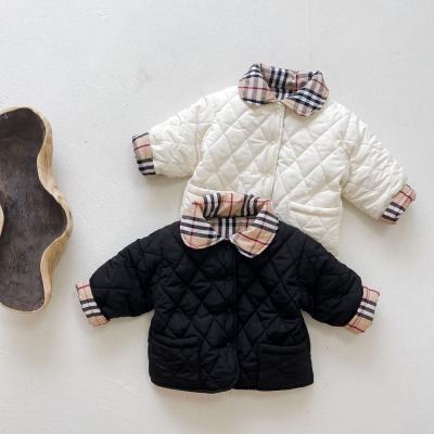 China Product launch new in 2021 fashion solid color cotton breathable baby down 6-36month baby winter jacket coat wholesale for sale