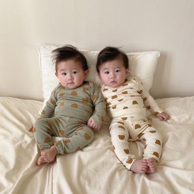 China 2021 Best Selling Boutique Breathable Boys And Girls Pajamas Set Two Piece Set for sale