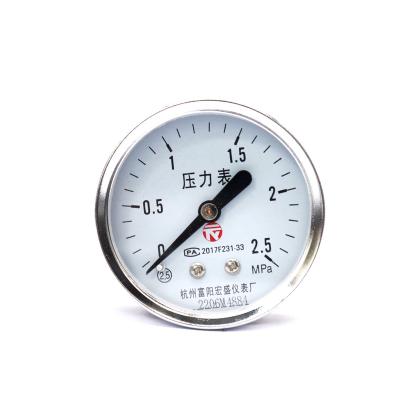 China Iron Case Copper Connector Copper Movement Pressure Gauge, Water Pressure Gauge, Air Pressure Gauge Y60Z Series for sale