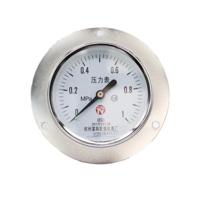 China Iron Case Copper Connector Copper Movement Pressure Gauge, Water Pressure Gauge, Air Pressure Gauge Y100ZT Series for sale