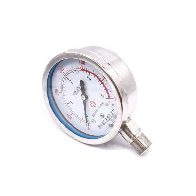 China Industrial Stainless Steel Custom All Stainless Steel Pressure Gauge Full Air Pressure Gauge YB100/YB100Z/YB100ZT Series for sale