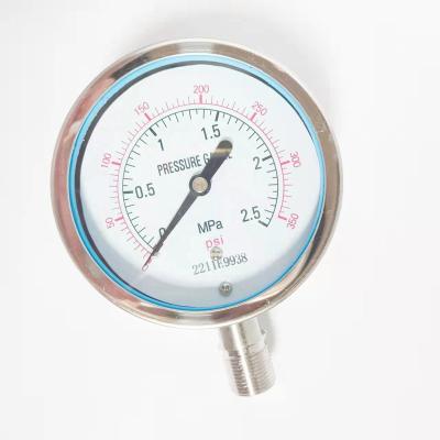 China Stainless Steel Industrial Custom All Stainless Steel Pressure Gauge Hydraulic Pressure Gauge Steam Boiler Pressure Gauge YB100 for sale