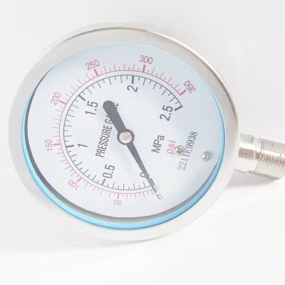 China Stainless Steel Industrial Custom All Stainless Steel Pressure Gauge Hydraulic Pressure Gauge Steam Boiler Pressure Gauge YB100 for sale