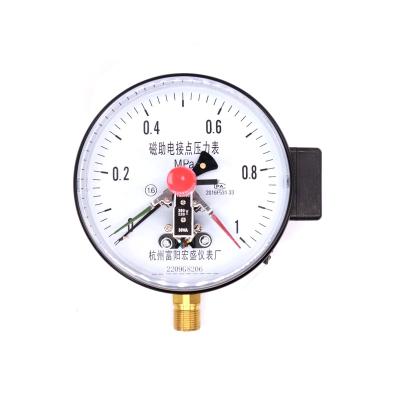 China Iron Case Magnetic Assist Contact Pressure Gauge Electric Pressure Controller YXC150 for sale