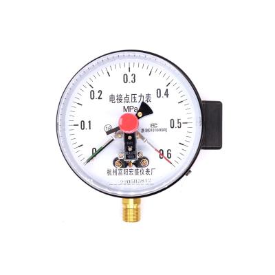 China Iron Case Magnetic Assist Contact Pressure Gauge Electric Pressure Controller YX150 for sale