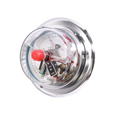 China Electric Iron Case Shock Proof Glycerin Magnetic Aid Contact Pressure Gauge Pressure Controller YNXC100ZT for sale