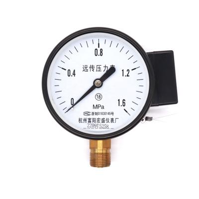 China YTZ100 Iron Case Copper Connector Copper Movement Resistance Remote Transmission Pressure Gauge for sale