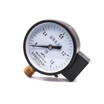 China YTZ100 Iron Case Copper Connector Copper Movement Resistance Remote Transmission Pressure Gauge for sale