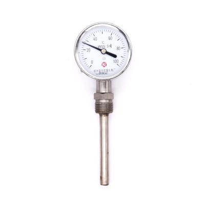 China Radil Direction Type Industrial Bimetal Thermometer Series Thermometer Bimetal Case Temperature Iron-clad Bimetallic Indicator WSS-311 for sale