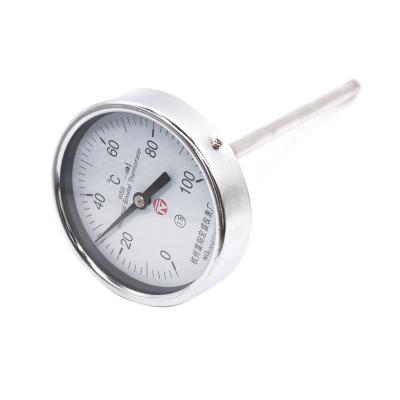 China Industrial Bimetallic Thermometer Series Thermometer Temperature Case Direction Indicator Iron-clad Axial Type WSS-401 for sale