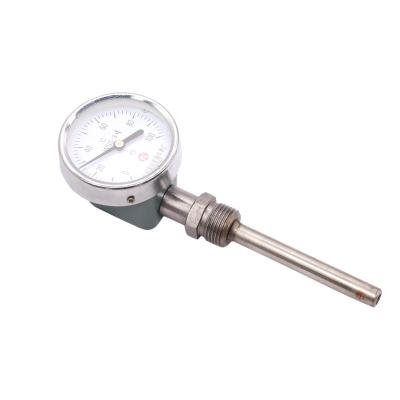 China Radil Direction Type Industrial Bimetal Thermometer Series Thermometer Bimetal Case Temperature Iron-clad Bimetallic Indicator WSS-311 for sale