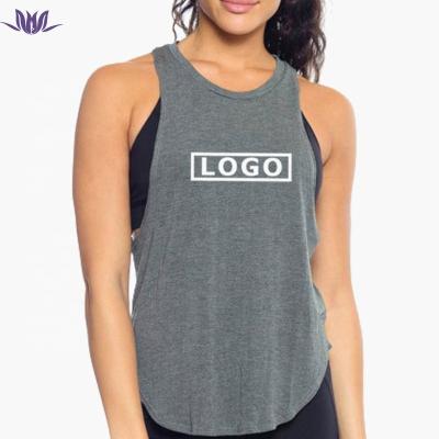 China Gym Women Eation Anti-pilling Breathable Tank Tops Wholesale Wear Loose Fit Custom Private Label for sale