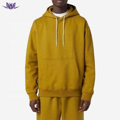 China Hot Sale QUICK DRY Knitted 100% Cotton Solid Color Long Sleeve Sports Hoodies With Pockets For Men for sale