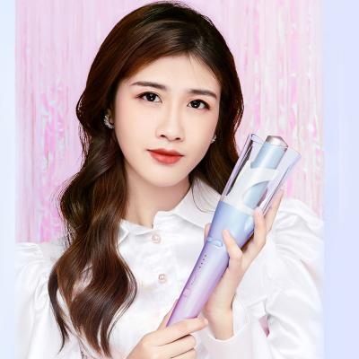 China Ionic Automatic Hair Curler With Clear Cover Factory Price Beauty Salon Hair Curler Steamer Automatic Rotating Curling Iron for sale