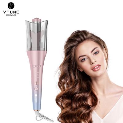 China Ionic Automatic Hair Curler With Clear Cover Hair Straightener With Crimp Led Professional Ceramic Triple Barrel Curling Iron Hair Hesitate Large Waving Styling Tools Crimper for sale