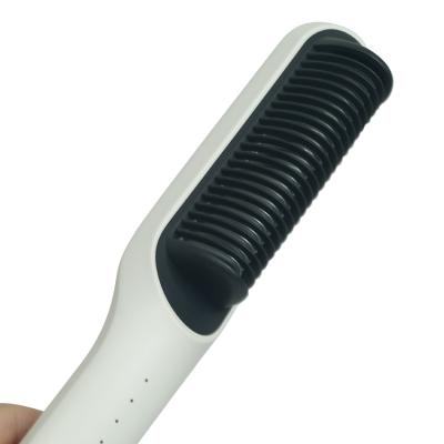 China Anti-scald Ionic Comb Heater Electric Hair Straightening Brush Fast Comb Hair Straightener for sale