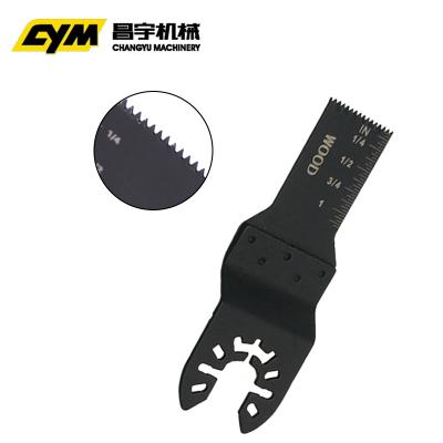 China Cutting Wood Bi metal tool spare 22mm multifunctional supercut single oscillating cutter saw blade for metal and wood for sale