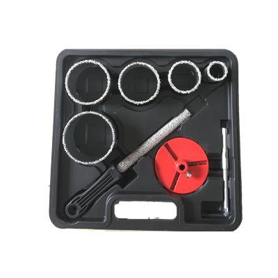 China Accessories For Hand Drill 8 Pcs Normal Tungsten Carbide Hole Saw Kit Carbide Hole Saw Set For Tile Drywall Punch for sale