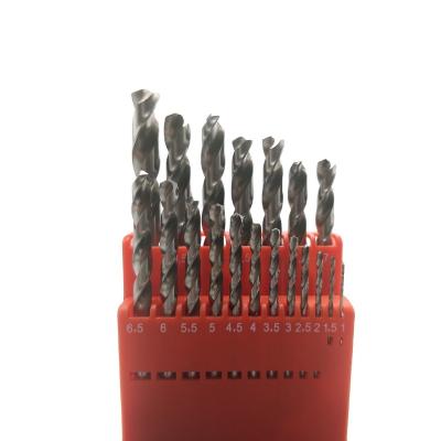 China High Quality Left Hand Size 8Pcs HSS Twist Steel Drill Bit Set for sale