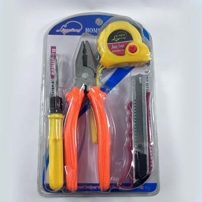 China General Easy Carry Hot Selling Tool Set 4 Pieces Household Home-Tool-Pliers Set Durable Knife Screwdriver for sale