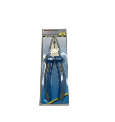 China Durable Customized Popular Selling High Combination Cutting Hand Tool Combination Pliers 8 Inch Blue Gray Handle Wire Pliers for sale