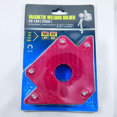 China Heavy Duty Arrow Welding Holder Metal Plate Magnet Form Multiple Angles 90 Degree Magnetic Welding Holder for sale