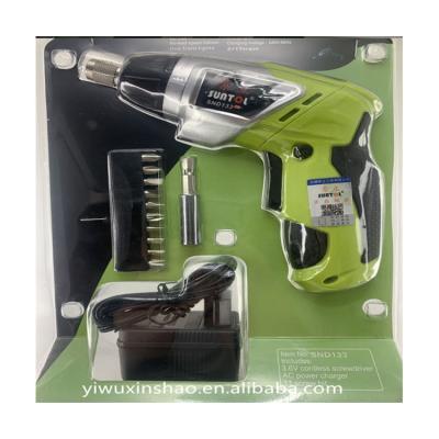 China Plastic + Metal Power Tools Drill Cordless Screwdriver 3.6v Cordless Electric Screwdriver for sale