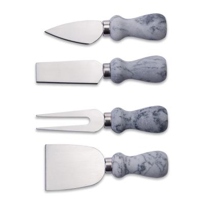 China New Arrival Viable Natural Marble Handle Regular Cheese Knife Tool Kit for sale