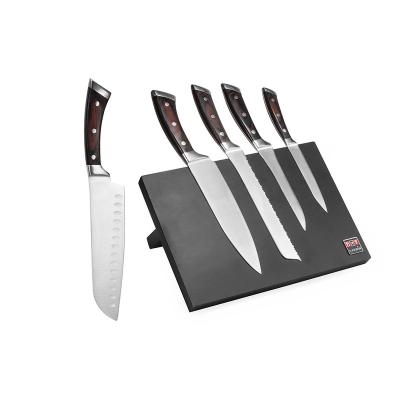 China Sustainable Custom Kitchen Knives Set Stainless Steel Knives Set With Black Block for sale