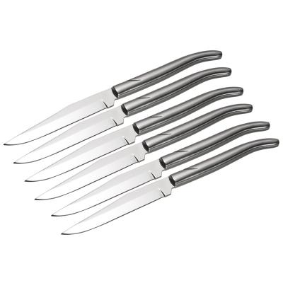 China Sustainable Food Grade Cutlery Knife Laguiole Steak Knife Set With Stainless Steel Handle for sale