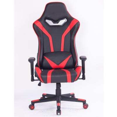 China Adjustable Modern Office Gaming Chair Leather Computer Gaming Chair (Height) With Footrest for sale