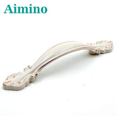 China European Style AIMINO European Style Cabinet Door Pull Handle Modern Minimalist Ivory White Ivory Drawer Wardrobe Antique Garden Cabinet Door Handle for sale