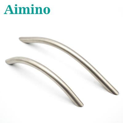 China AIMINO Matte Black Metal Stainless Steel Modern Cabinets Handles 12mm Square Hollow Handle for sale